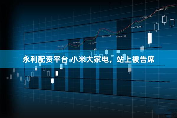 永利配资平台 小米大家电，站上被告席